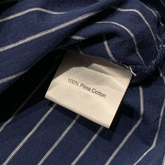 Peter Millar Polo Shirt Men's XL Blue Striped Pima Cotton Golf Hyannisport Club - Picture 5 of 8